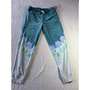 Justice Girls Dye Effect Jogger With Pockets Size L 12/14 NWT Velour Pants